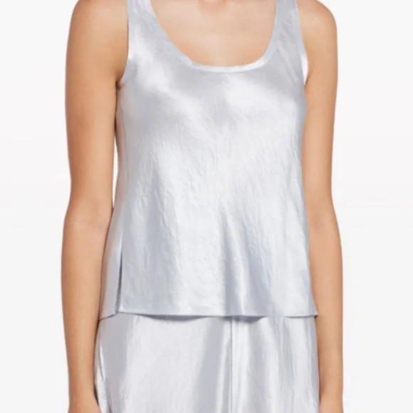 Vince Scoop-neck Satin Vest Top - Size XXS‎ - NEW With Tags. - Picture 12 of 14